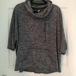 Cottle Neck T-shirt Hoodie